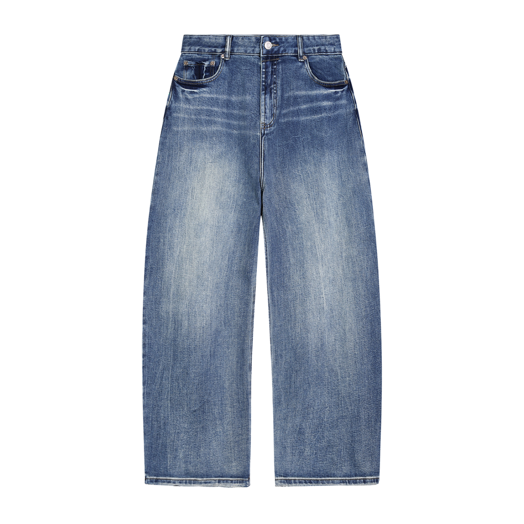 sun fade baggy jean