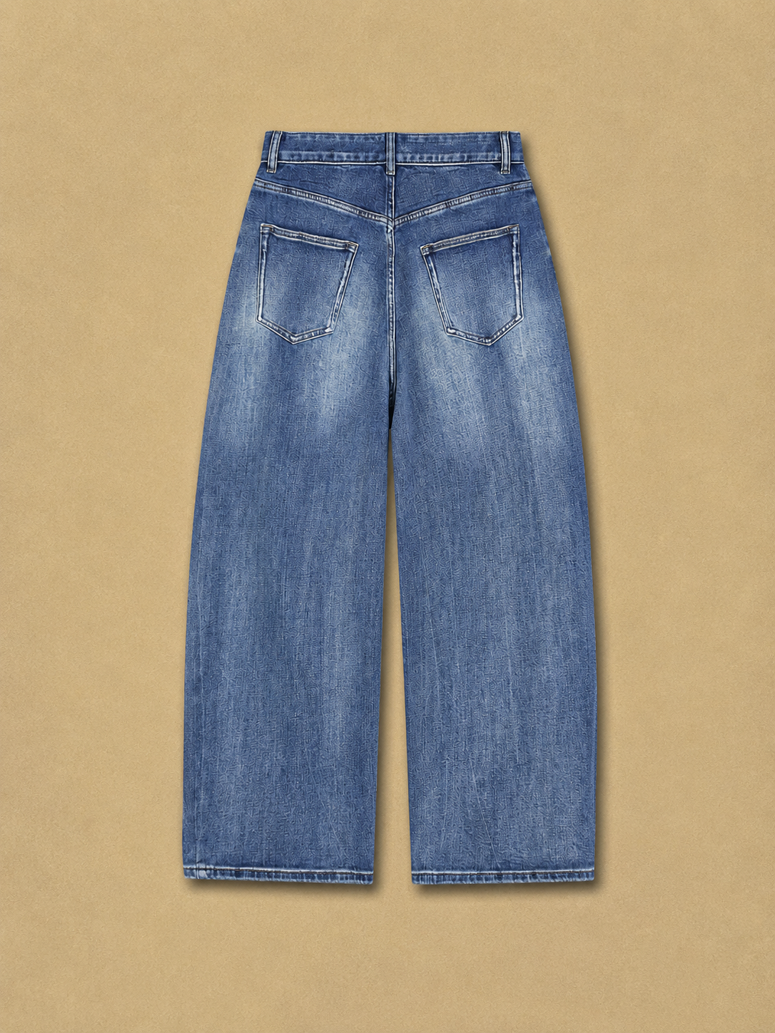 sun fade baggy jean