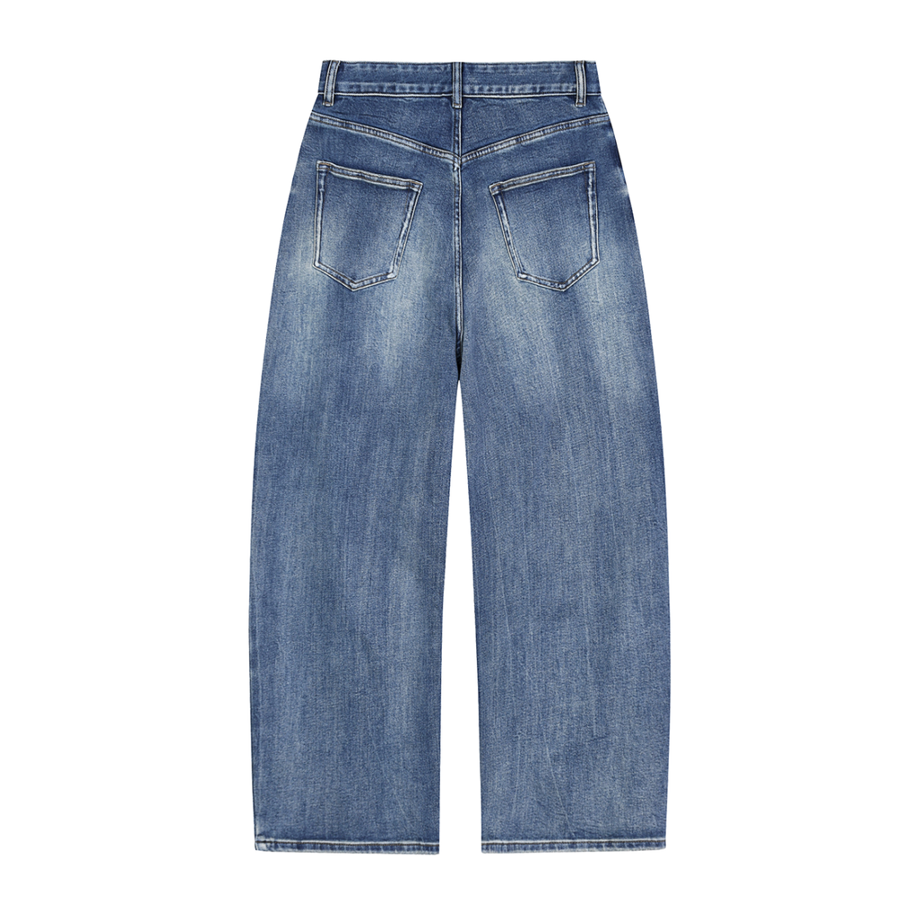 sun fade baggy jean